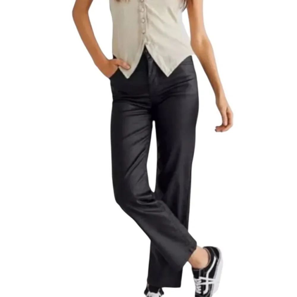 Free People We The Free The Pacifica High Rise Slim Straight Coated Jean 26